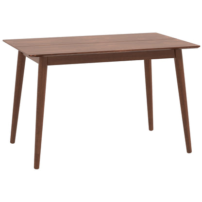 Dining Table Kitchen Table Design with Large Tabletop for 4-6 Persons Made of Wood 120L x 75W x 76H cm