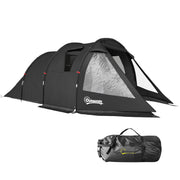 Camping Tent for 4 People light, stable waterproof Family Tent with Door Window, Pack Bag, Tunnel Tent with 2000mm Water Column Tent for Camping Travel Trekking Garden