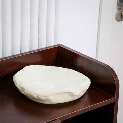 Shoe Cabinet Space Saving and Modern Wood Shoe Rack for 12 Pairs of Shoes with 4 Open Shelves, 83x30x90 cm, Coffee Color