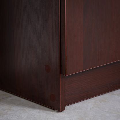 Shoe Cabinet Space Saving and Modern Wood Shoe Rack for 12 Pairs of Shoes with 4 Open Shelves, 83x30x90 cm, Coffee Color