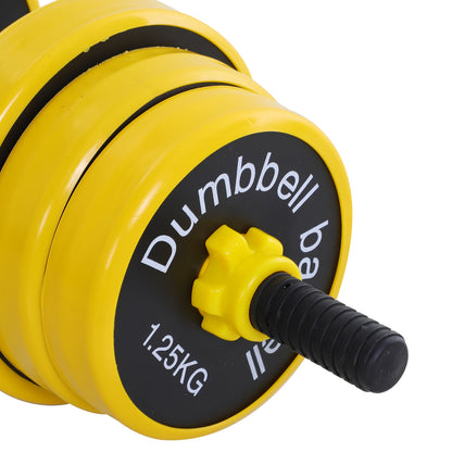 Short or Long Dumbbell Set 20kg - with extension bar - adjustable weight training - muscle training & weightlifting