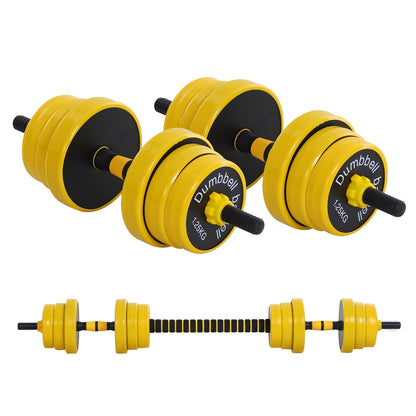 Short or Long Dumbbell Set 20kg - with extension bar - adjustable weight training - muscle training & weightlifting