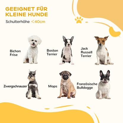 Dog Barrier Gate 4-Panel, 183 x 61 cm Foldable Door Safety Gate Made of Wood, Freestanding Dog Gate with 2 Support Feet, for Kitchen, Hallway, Stairs, White