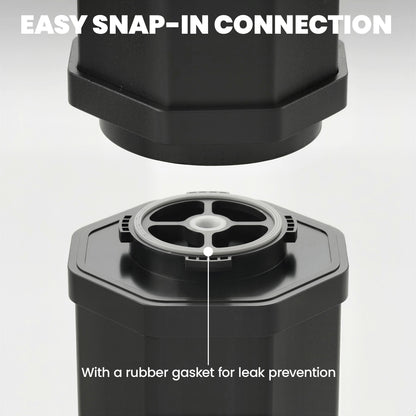 60L Solar Garden Shower with Swivel Rain Head, Adjustable Temperature (Up to 60°C / 140°F), No Power Required