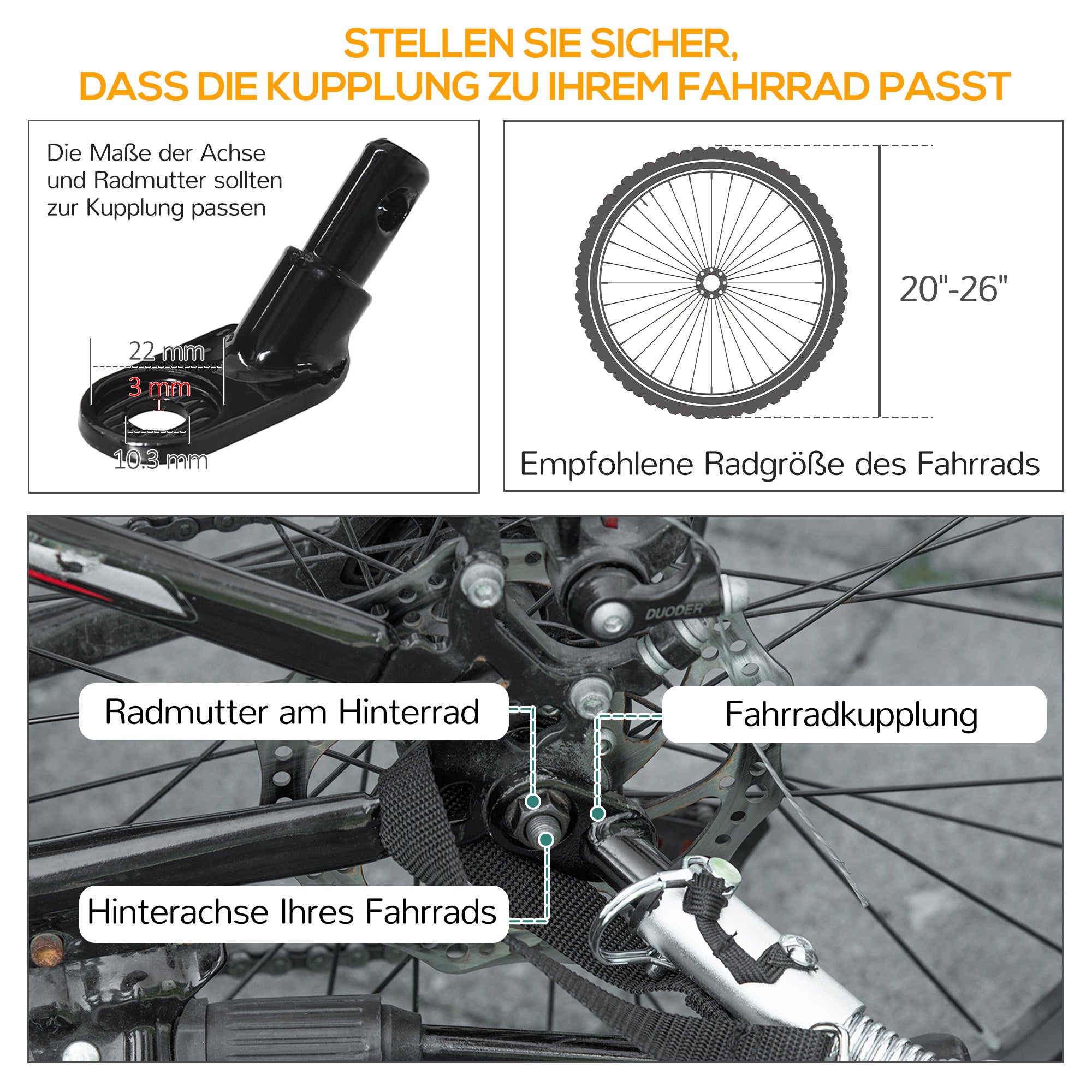 Bicycle Trailer Cargo Trailer for Bike 40 kg Capacity Transport Trailer Hand Wagon Coupling Steel Black 139 x 71.5 x 49 cm