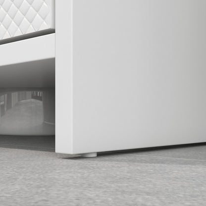 Under Sink Cabinet Modern Bathroom Vanity with Shelf Anti-Tip Foot 40 kg Load 60x30x60 cm White