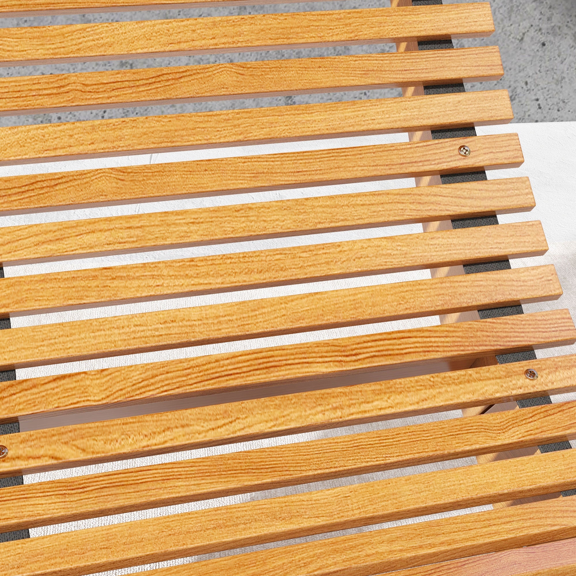 Rocking Chair, Rocking Lounger Wood, Garden Lounger, Ergonomic Swing Chair with S-Shape, Tilt Protection, up to 120 kg Load Capacity for Balcony, Terrace, Teak, 130 x 60 x 60 cm