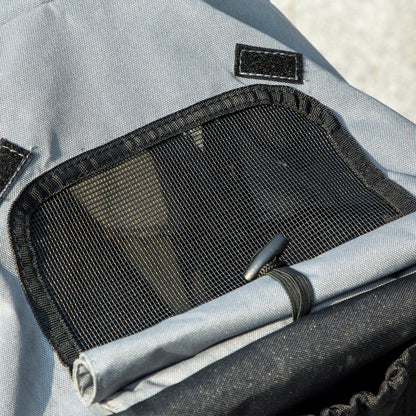 Dog Stroller Jogger Dog Buggy foldable for small dogs & cats up to 10 kg Cat stroller with 3 large rubber wheels, cushion mesh windows storage basket cat stroller with safety leashes, Gray