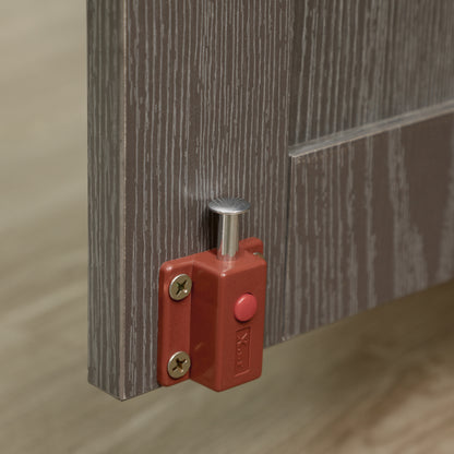 Home Dog Cage, Pet Cage, Indoor Dog House with Lock, Magnetic Door, Window Dog House, Dog Crate for Extra Large Dogs, Gray, 114 x 60 x 82 cm