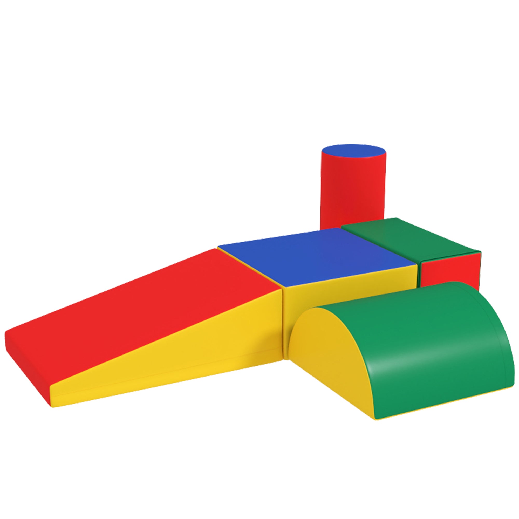 5 Piece Foam Building Blocks Kids Soft Blocks Climbing Building Bricks Soft Foam Blocks Giant Blocks Foam Block Set Building Blocks for Baby & Toddlers Multicolor