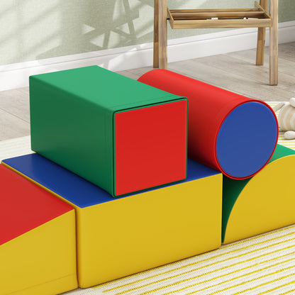 5 Piece Foam Building Blocks Kids Soft Blocks Climbing Building Bricks Soft Foam Blocks Giant Blocks Foam Block Set Building Blocks for Baby & Toddlers Multicolor