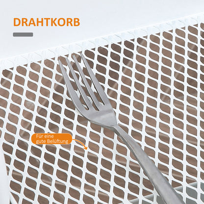 Serving Cart with 3 Levels Kitchen Trolley with Wheels Kitchen Shelf with Basket and Lid Rolling Cart Utility Cart for Kitchen Office Bathroom, White