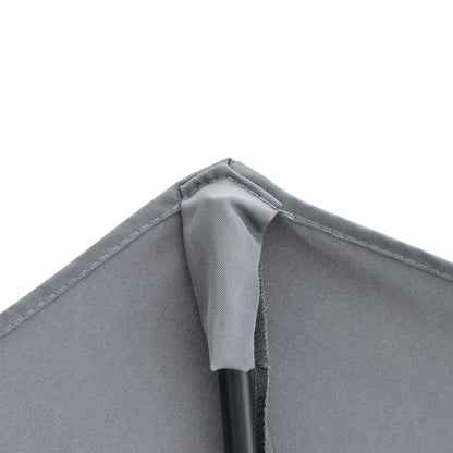 2 x 2 m Half-Round Sun Umbrella Balcony Umbrella with Bracket water-repellent for Gardens Terraces Yards 100% Polyester Dark Gray