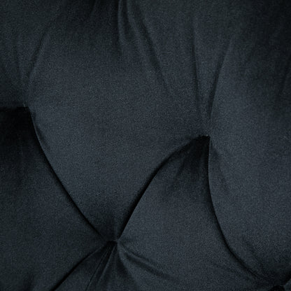 Office Chair Swivel Chair Office Chair Height-adjustable Executive Chair Chair Desk Chair Chair Office Velvet Polyester Black 60 x 61 x 81-91 cm