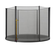 Replacement Safety Net for Ø305 cm Round Trampoline with Zippered Door for 6 Straight Poles Ø305x180 cm Black