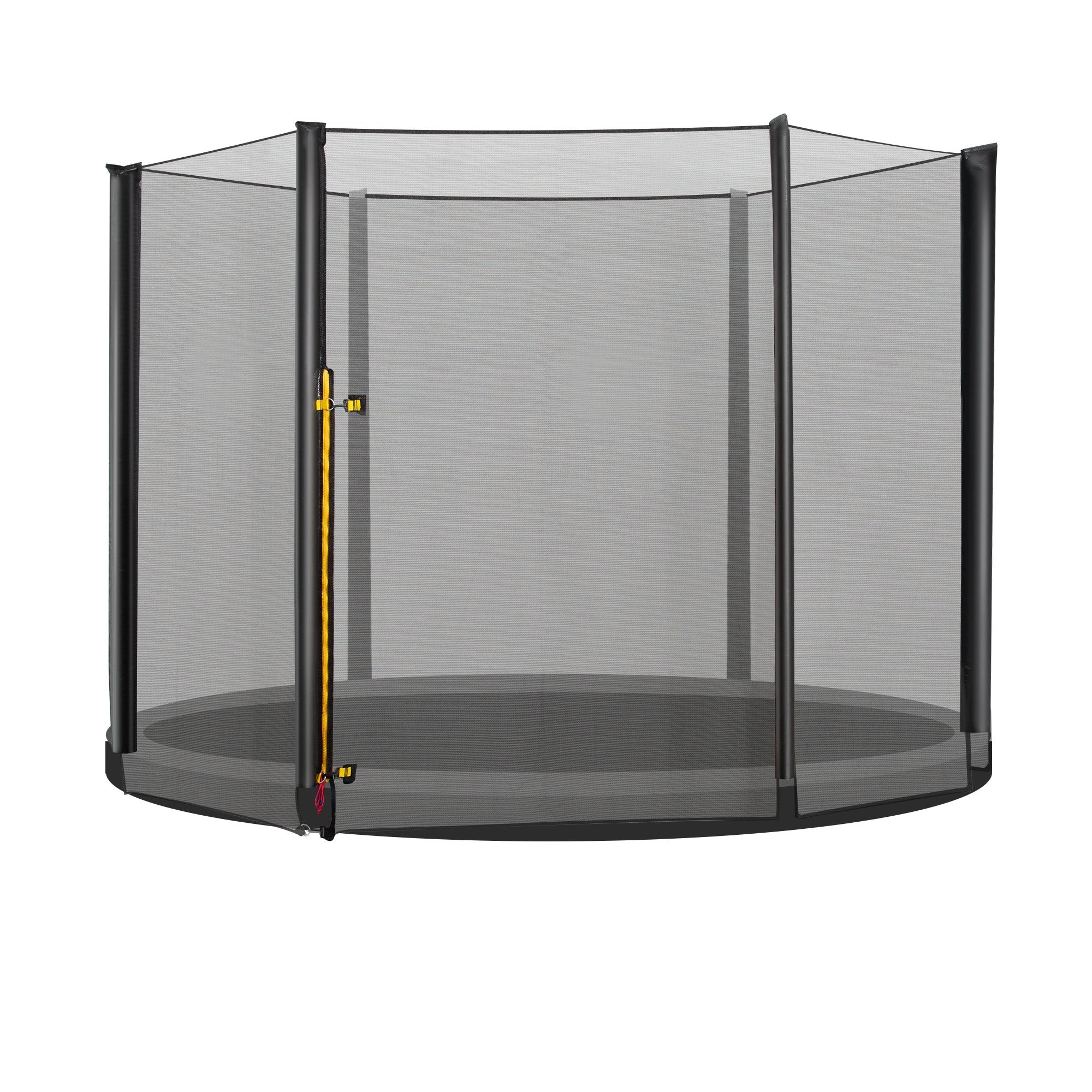 Replacement Safety Net for Ø305 cm Round Trampoline with Zippered Door for 6 Straight Poles Ø305x180 cm Black