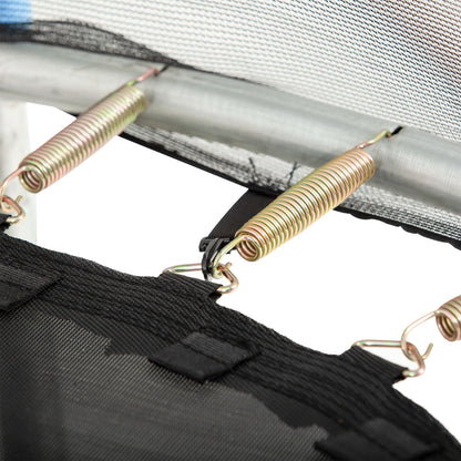 Replacement Safety Net for Ø305 cm Round Trampoline with Zippered Door for 6 Straight Poles Ø305x180 cm Black