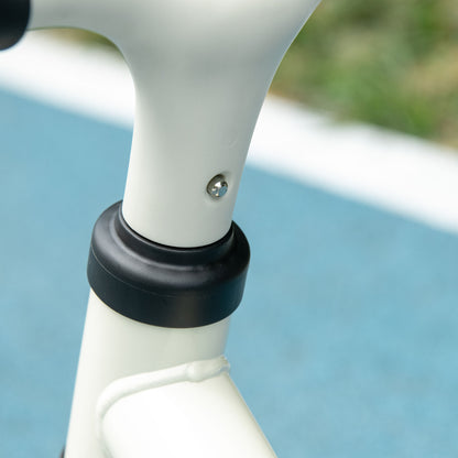 Balance Bike for Kids 18-48 Months Adjustable Seat Height Load 25 kg 66.5x34x47 cm White and Orange