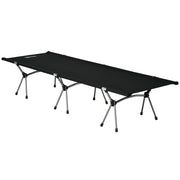 Camping Bed Foldable Aluminum Cot Portable Bed with Carry Bag Adjustable Height up to 150 kg Load Capacity Oxford Black 190 x 65 x 38 cm
