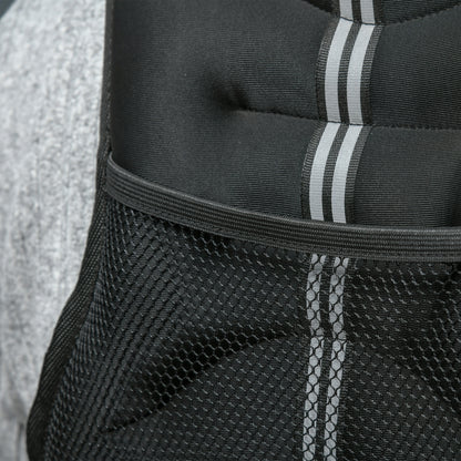 5 kg Weighted Vest, Weighted Jacket for Men and Women, with Storage Pocket, for Running, Training, Oxford Fabric, Metal Sand, Black