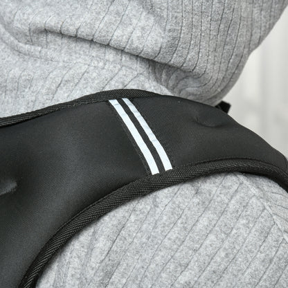 5 kg Weighted Vest, Weighted Jacket for Men and Women, with Storage Pocket, for Running, Training, Oxford Fabric, Metal Sand, Black