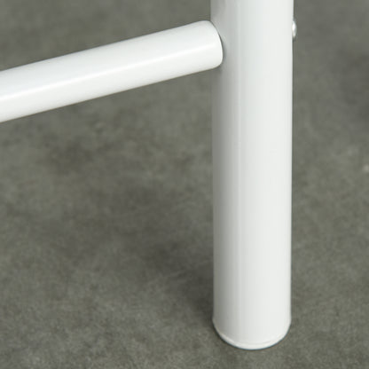 Bar Table Set Bar Table with 2 Bar Stools Dining Set Kitchen Table with Storage Shelf Dining Table for Dining Room, Kitchen, White