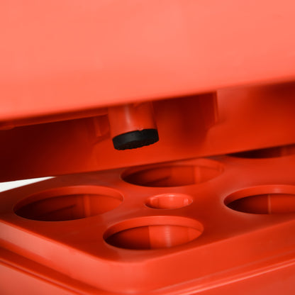 Aerobic Stepper Step Board adjustable height Fitness Home Trainer with 3 Levels (10/15/20 cm) Indoor Outdoor Capacity up to 150 kg 78 x 28 x 10-20 cm Red