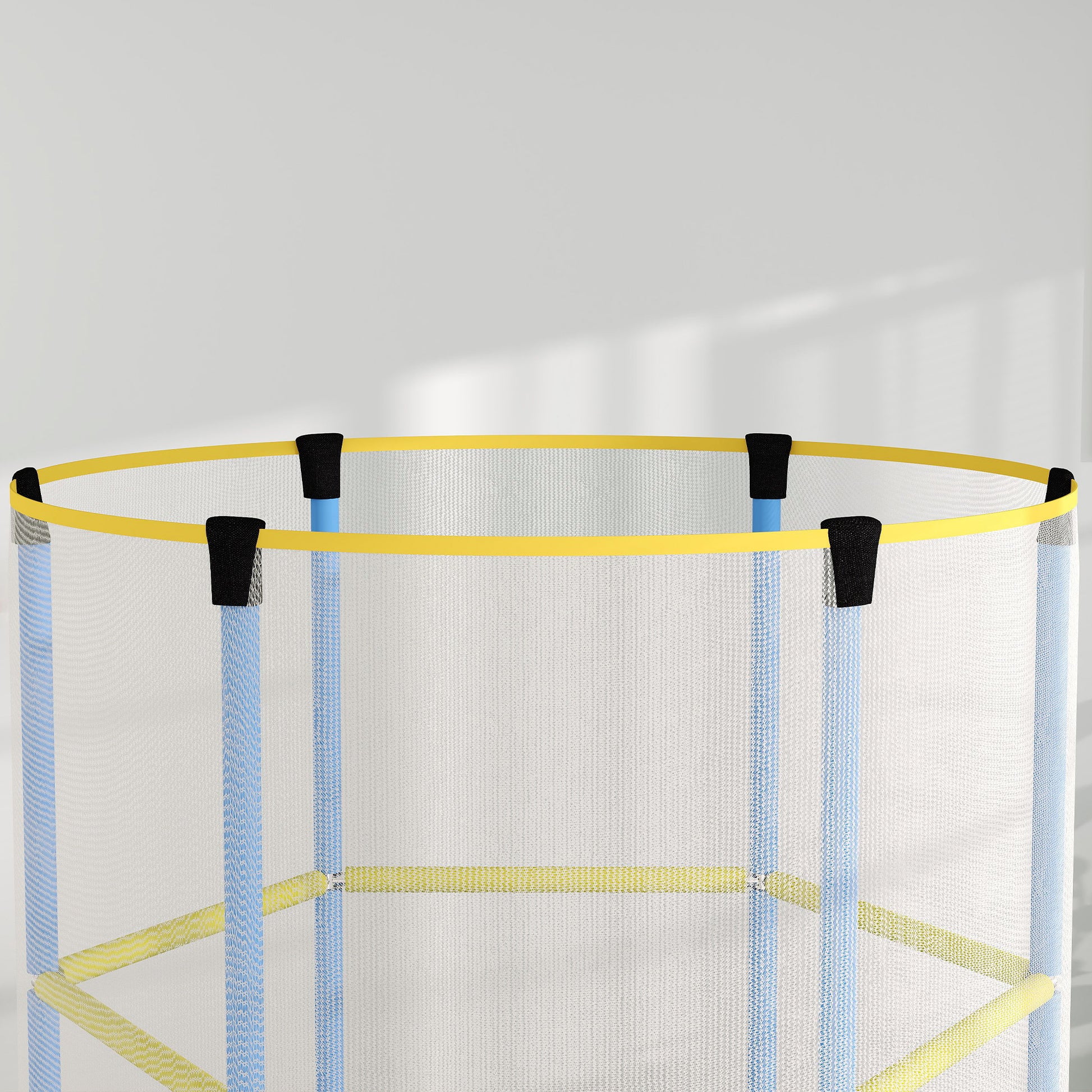 Kids Trampoline Ø140cm Outdoor Trampoline for Kids with Safety Net, Zipper, Elastic Rope, Edge Cover, Garden Trampoline for Indoor and Outdoor