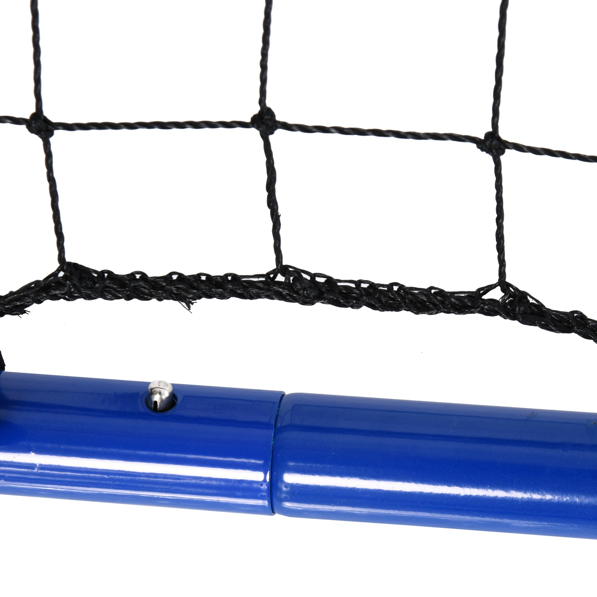 Football Rebounder, Adjustable Kickback Rebound Wall with 5 Angle Positions and Rebound Net, 100 x 95cm Soccer Goal for Teens, Rebound Wall for Handball Training, Blue