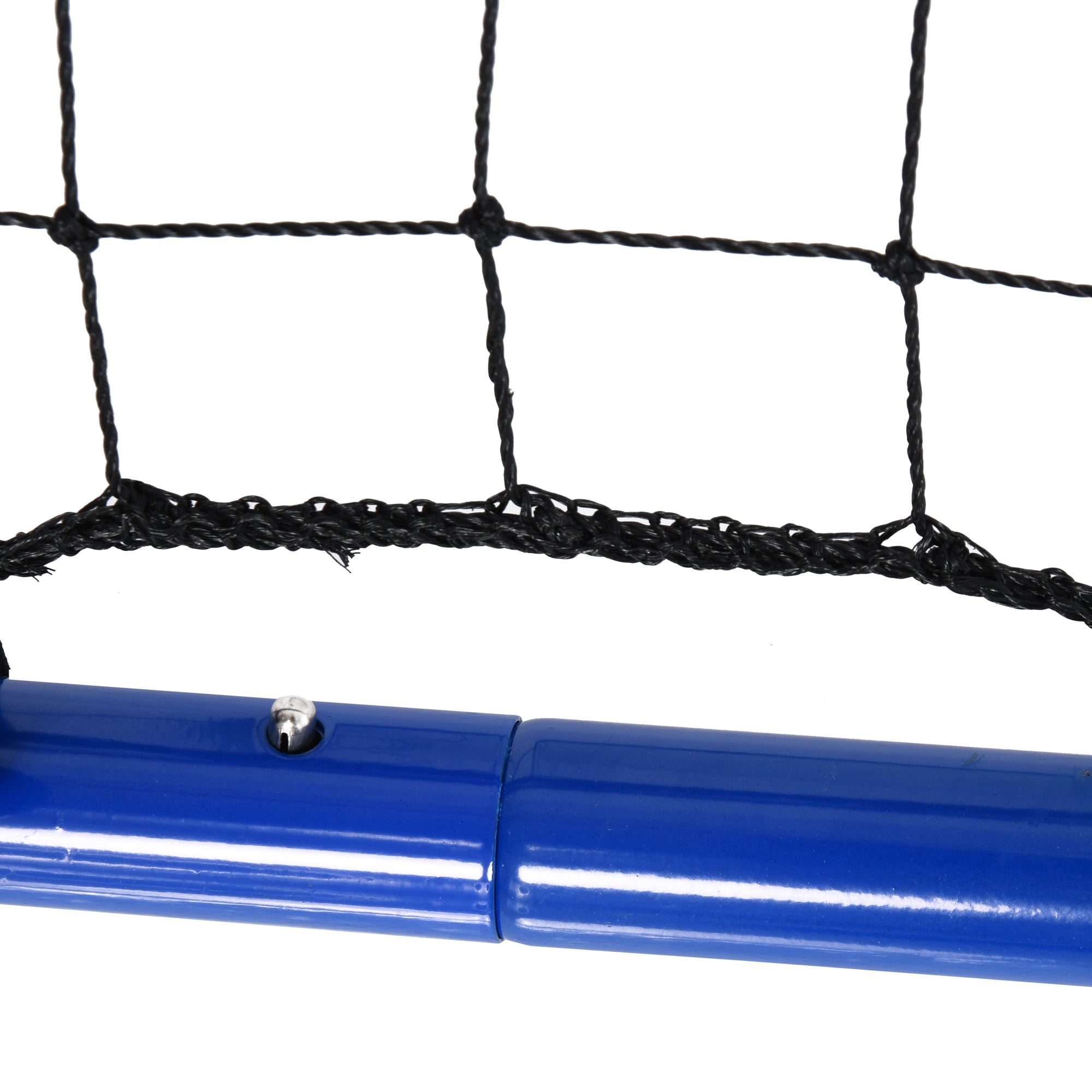 Football Rebounder, Adjustable Kickback Rebound Wall with 5 Angle Positions and Rebound Net, 100 x 95cm Soccer Goal for Teens, Rebound Wall for Handball Training, Blue