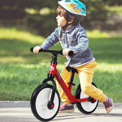 Kids Balance Bike, Learn-to-Ride Bike, Kids Bike, 2-in-1, Children's Bike with Training Wheels and Pedals, 2-5 Years, Adjustable Seat Height, PP, Red, 85 x 36 x 54 cm