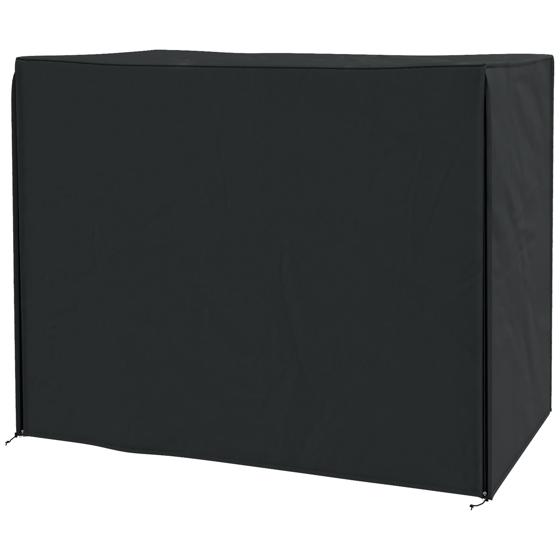 Garden Swing Cover 3 Seater, Waterproof Anti UV Swing Cover, 220x125x172 cm, Black