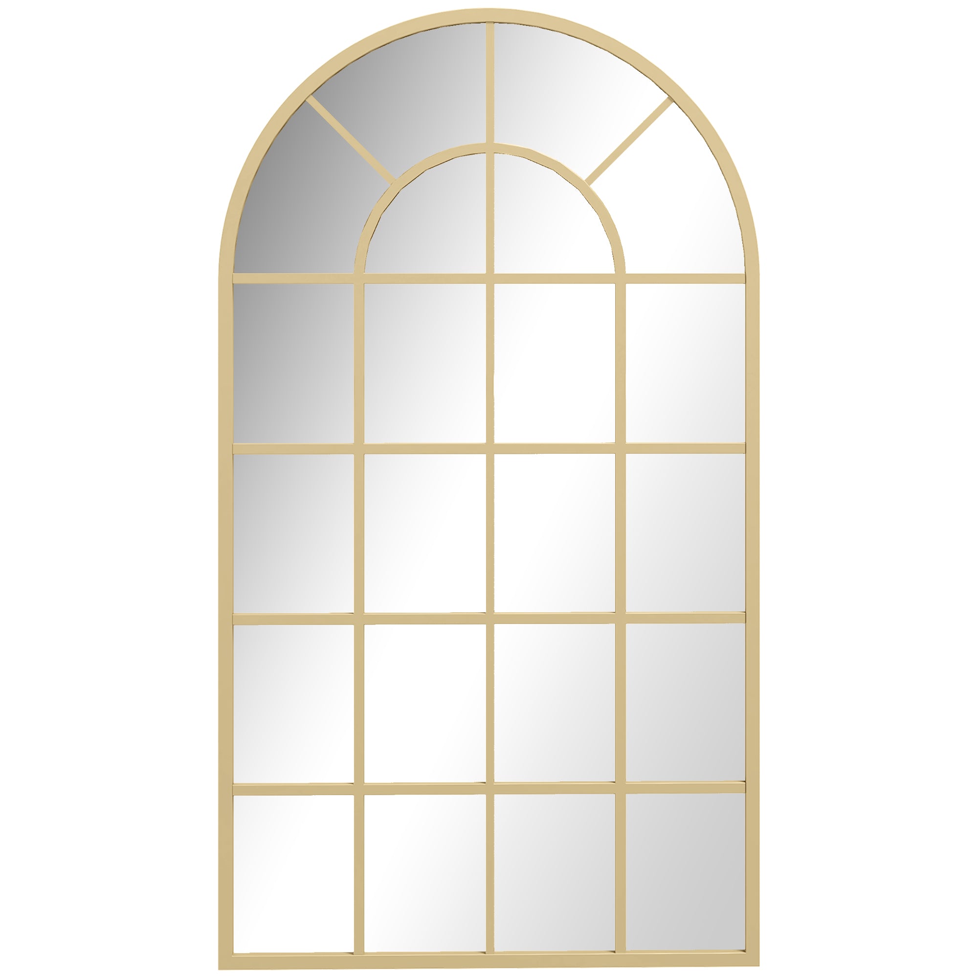 Wall Mirror Wardrobe Mirror 110 x 65cm Decorative Mirror with Metal Frame Hanging Mirror Living Room Mirror for Bedroom Gold