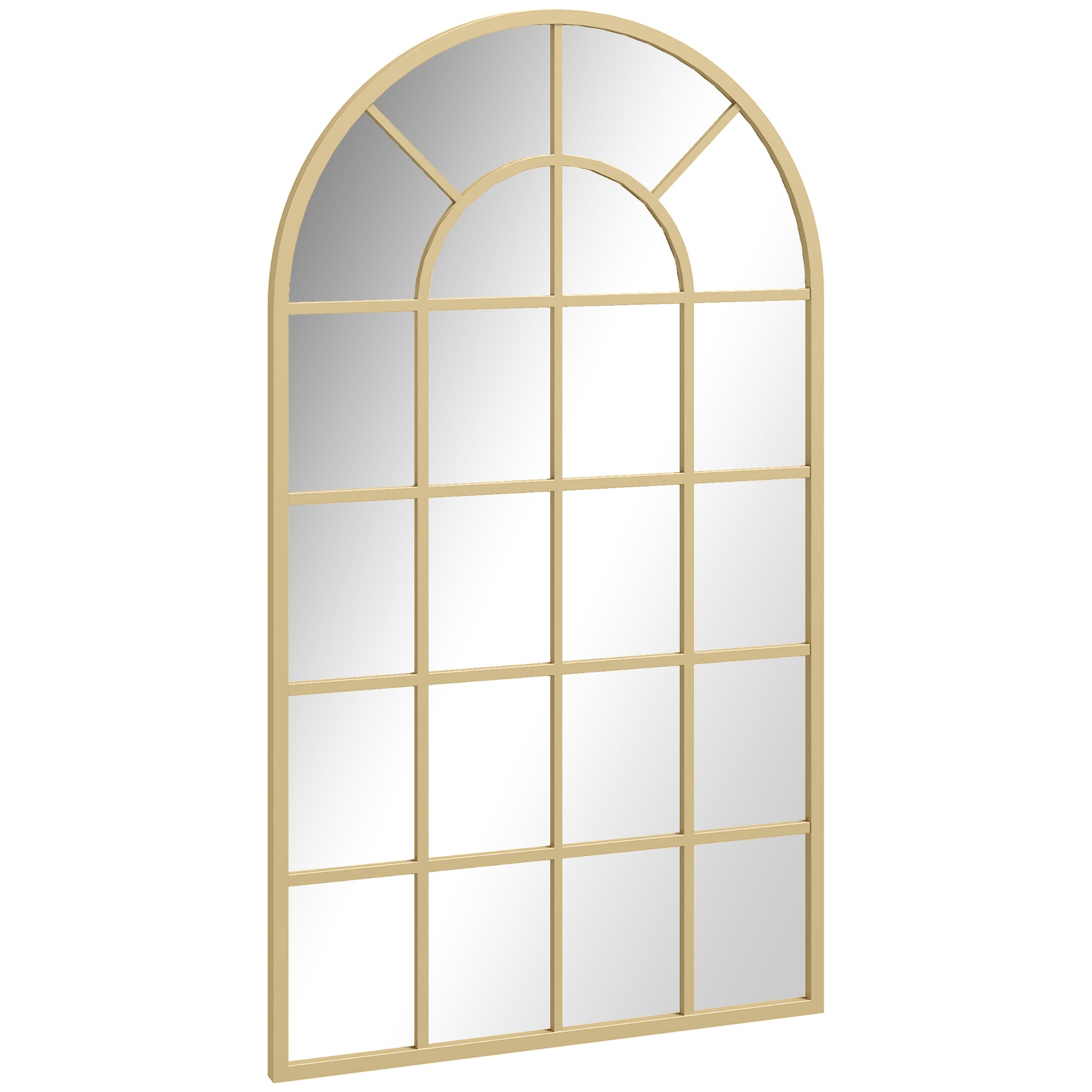 Wall Mirror Wardrobe Mirror 110 x 65cm Decorative Mirror with Metal Frame Hanging Mirror Living Room Mirror for Bedroom Gold