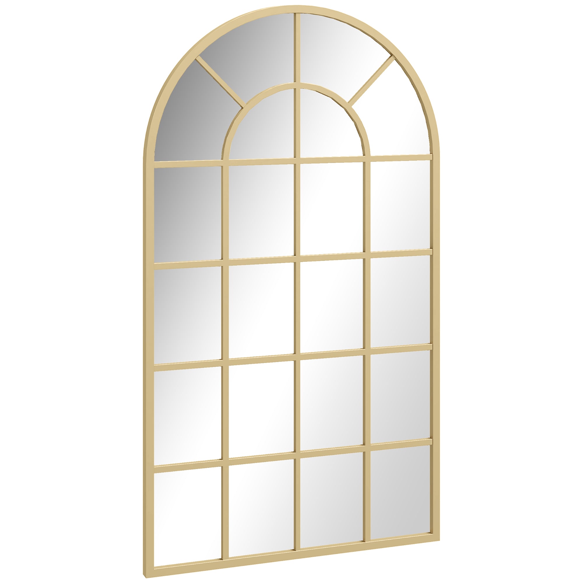 Wall Mirror Wardrobe Mirror 110 x 65cm Decorative Mirror with Metal Frame Hanging Mirror Living Room Mirror for Bedroom Gold