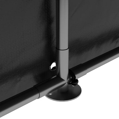 Outdoor Motorcycle Garage Storage Shed with Zippered Entrance, Garage Tent for Bicycles and Tools in Galvanized Metal and PE Fabric, 120x179x165 cm, Light Gray