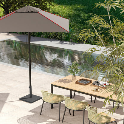 Umbrella Base Stand with Cement Filling for Square Umbrellas Posts Ø38/48 mm Black