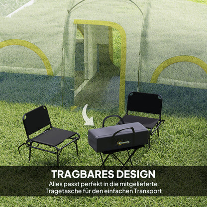 Tunnel Tent, Camping Tent for 6 People with 3 Rooms, UV Protection, Mesh Windows, Windproof Family Tent with Carry Bag, 3000mm Water Resistant Group Tent for Garden, Camping, Blue