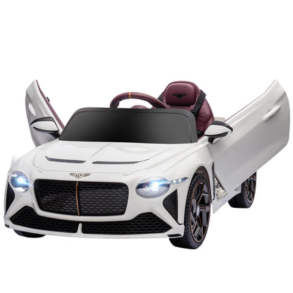 Kids Electric Car -  - Bentley Bacalar - 2 motors 12V 25W - 2.4G remote control - MP3 - horn - 2 headlights - white