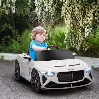 Kids Electric Car -  - Bentley Bacalar - 2 motors 12V 25W - 2.4G remote control - MP3 - horn - 2 headlights - white