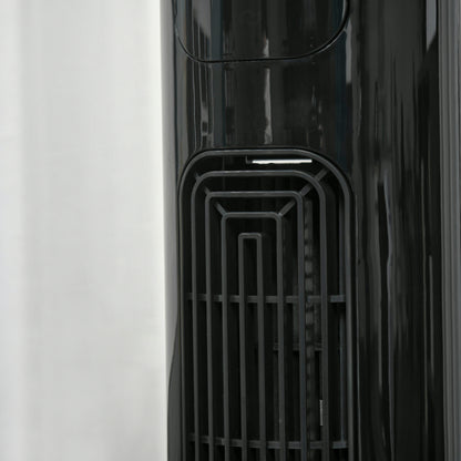 Quiet Tower Fan 45W, Bedroom Tower Fan with 3 Modes 3 Speeds, Remote Control, 70° Oscillation, 12H Timer, LED Display, 117cm, Black