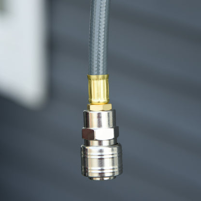 Automatic Hose Reel 20m + 194cm with Φ1/4'' Connection, Wall Mountable and 180° Rotatable, Grey