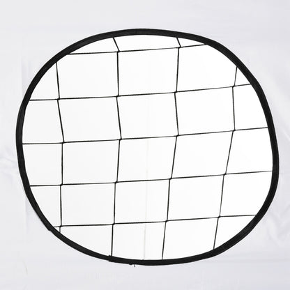 Soccer Goal for Kids and Adults with PE Net, Metal, and Oxford, White and Black, 240x88x171.5cm