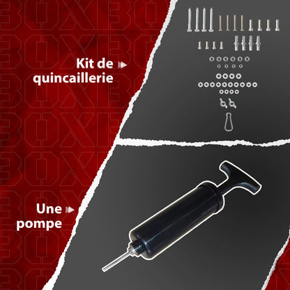 SPORTNOW Wall-Mounted Boxing Platform with Speed Bag Punching Bag for Boxing Training, Adjustable Height 360° Swivel Black and Red