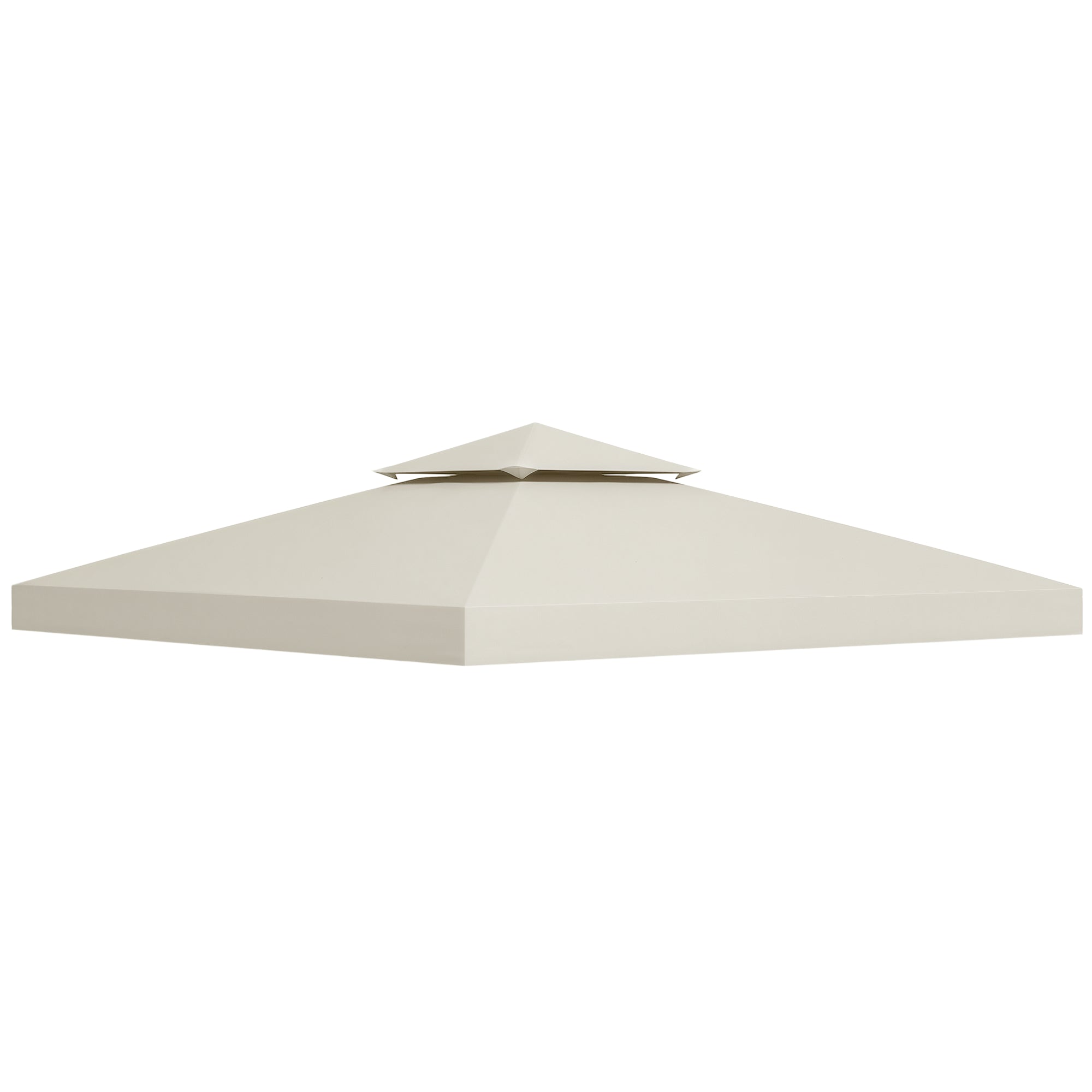 Replacement Roof for Pavilion 3x3m Water-repellent Pavilion Roof for Metal Pavilion Pavilion Replacement Roof Garden Pavilion Party Tent Garden Tent Polyester Cream White
