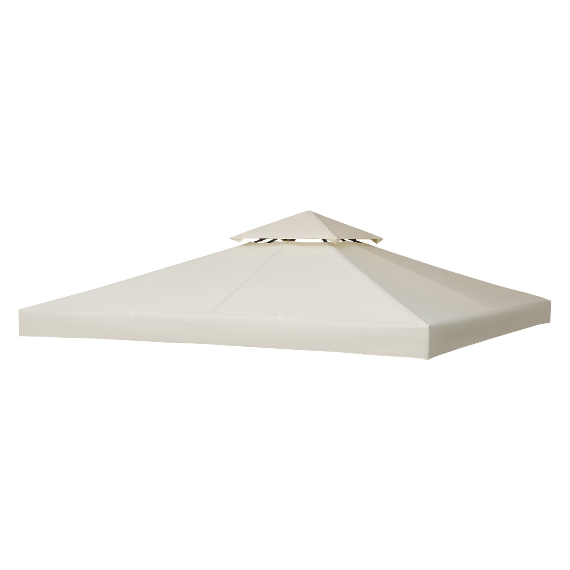 Replacement Roof for Pavilion 3x3m Water-repellent Pavilion Roof for Metal Pavilion Pavilion Replacement Roof Garden Pavilion Party Tent Garden Tent Polyester Cream White