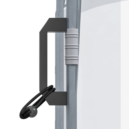 PE Greenhouse, 3 x 2 x 1.95m Tunnel Greenhouse, Windproof Tomato House, Greenhouse with 1 Door, for Garden, Balcony, Transparent