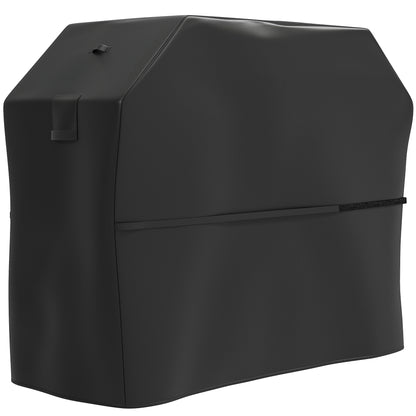 Grill Cover BBQ Cover Weatherproof Gas Grill Cover with Velcro Straps, 600D Oxford, Black, 147 x 61 x 122cm