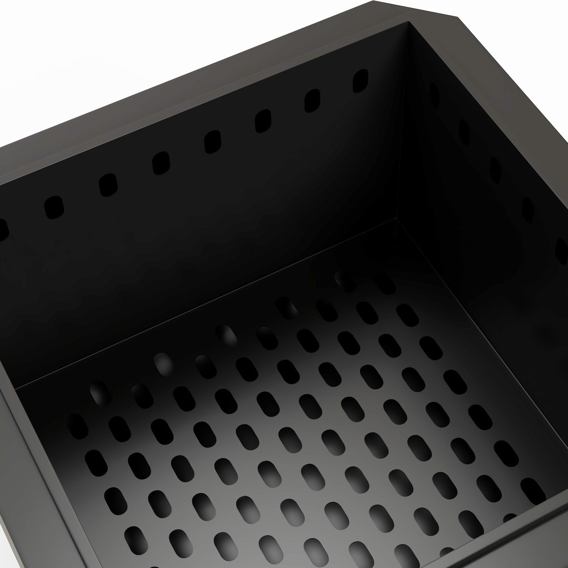 Fire Pit, Square Fire Bowl, Smokeless Fire Basket with Poker, Table Fire for Garden, Camping, Patio, Metal, Black
