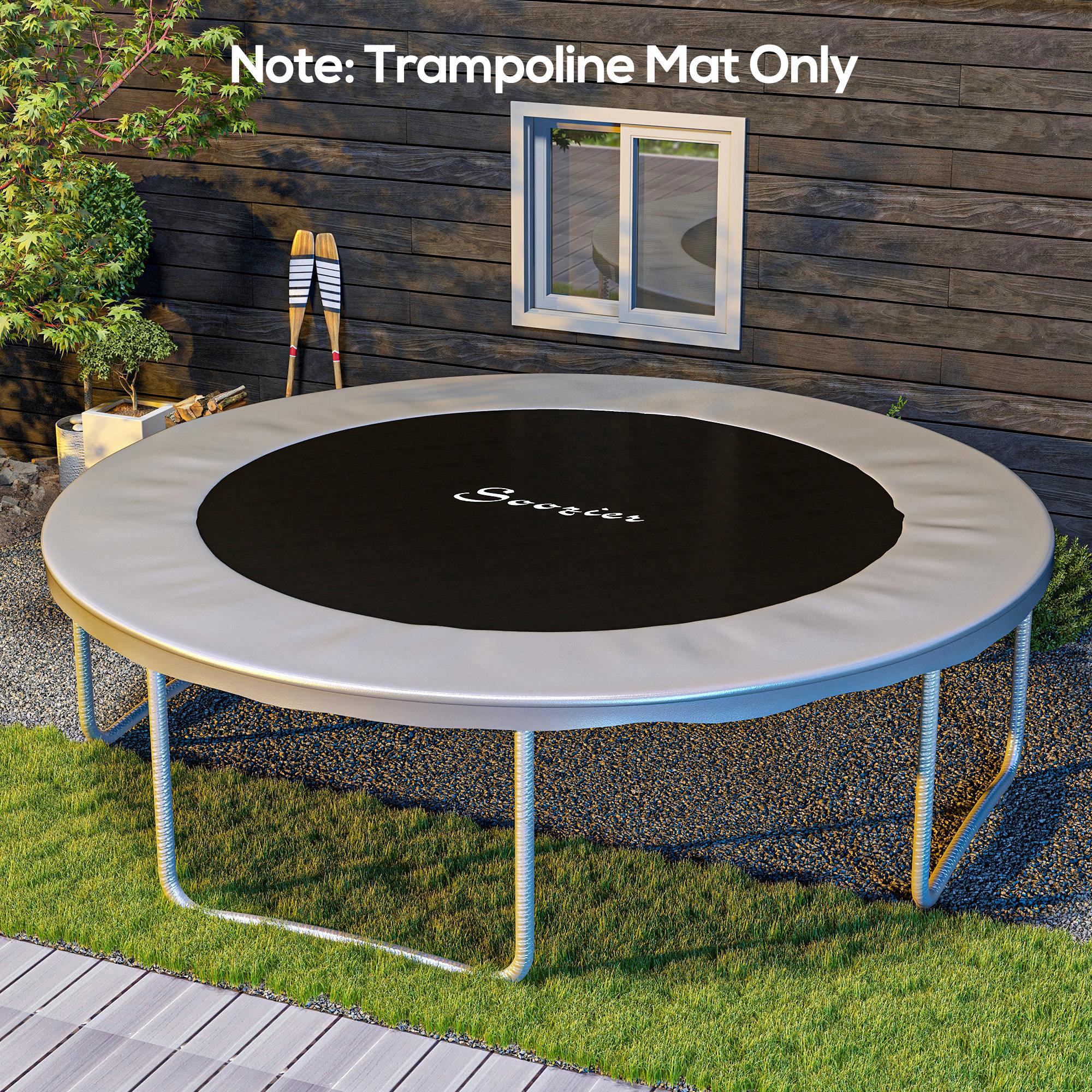 SPORTNOW Replacement Trampoline Mat Bounce Jump Pad, compatible with 4.3m trampoline and 14cm springs, with spring pulling tool and 80 V-rings (spring not included)